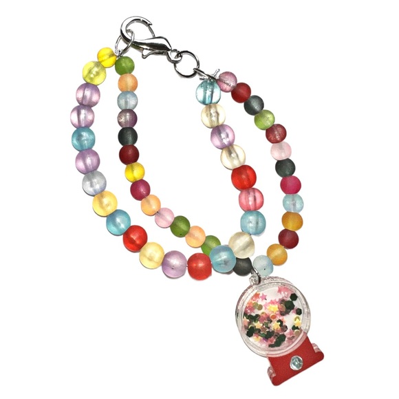 Floating stars Gum-ball Pop Frosted Beaded Bracelet - Picture 6 of 8